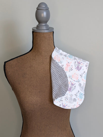 Floral Wildlife Burp Cloth