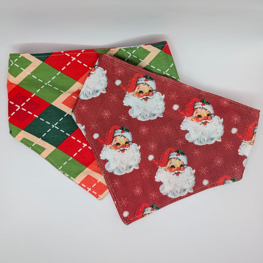 Santa Plaid- Reversible