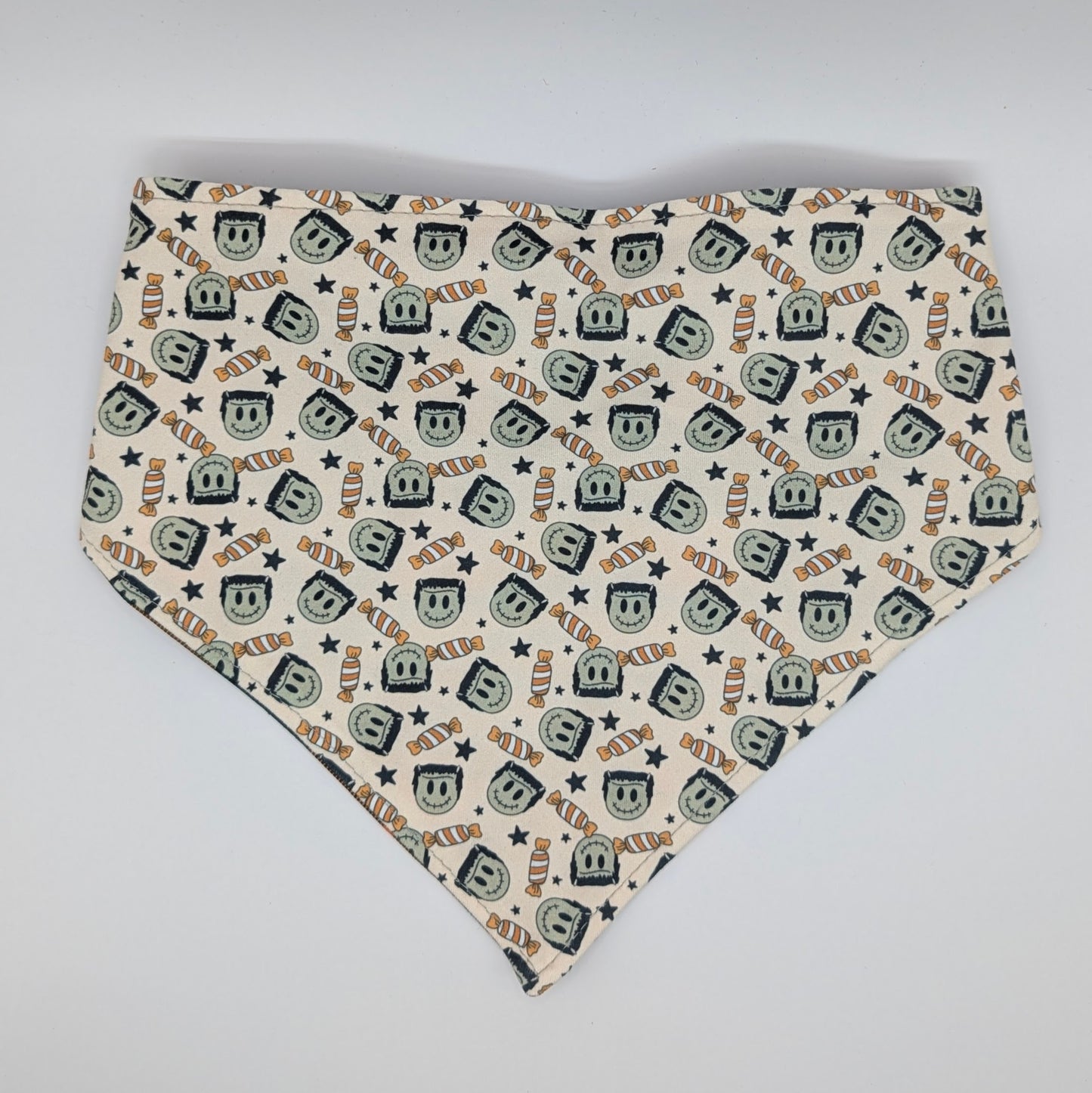 Frank's Monster Scrunchie bandana/plaid- reversible