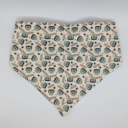 Frank's Monster Scrunchie bandana/plaid- reversible