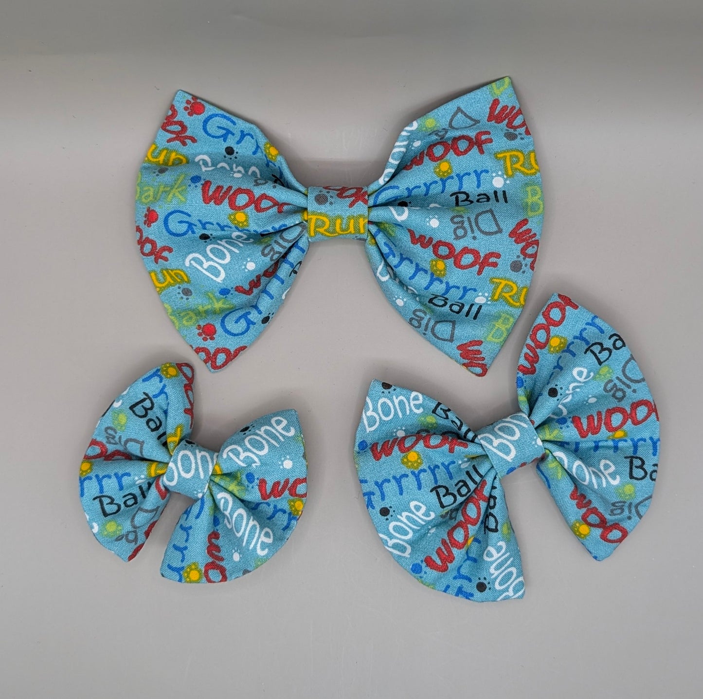 Bellie Bear Bows - Dog Sayings (will not restock)