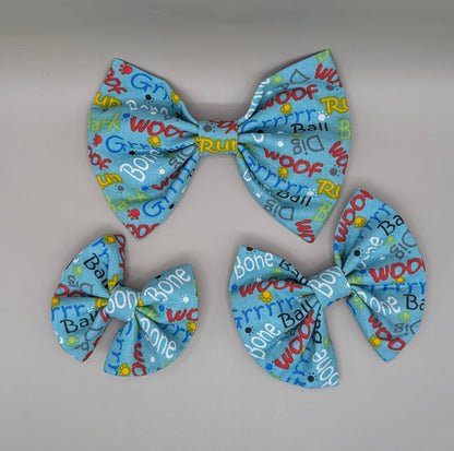 Bellie Bear Bows - Dog Sayings (will not restock)