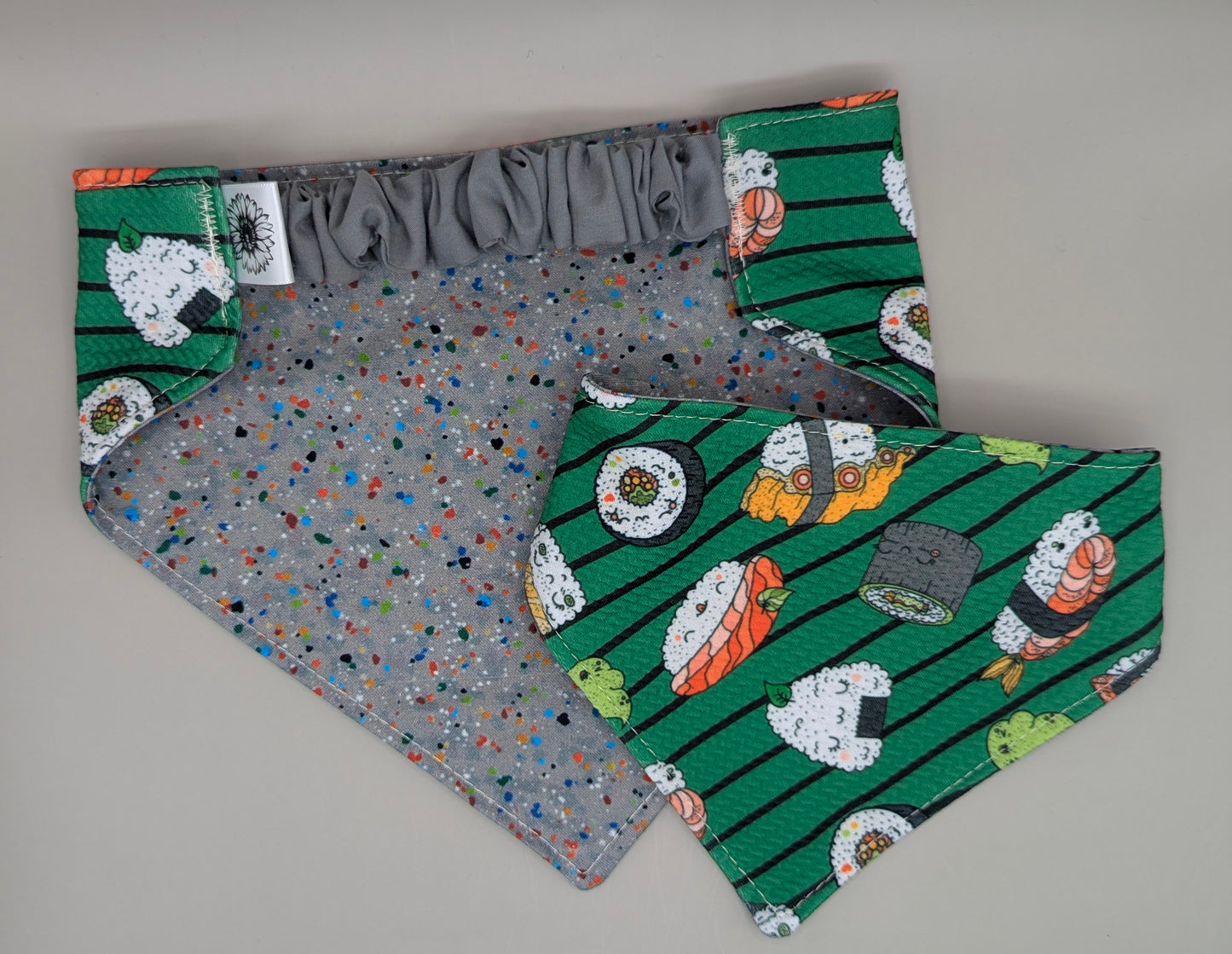 Sushi Scrunchie Bandana-reversible