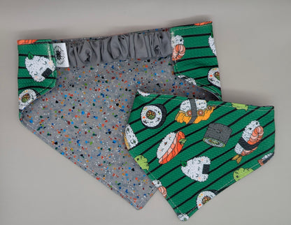 Sushi Scrunchie Bandana-reversible