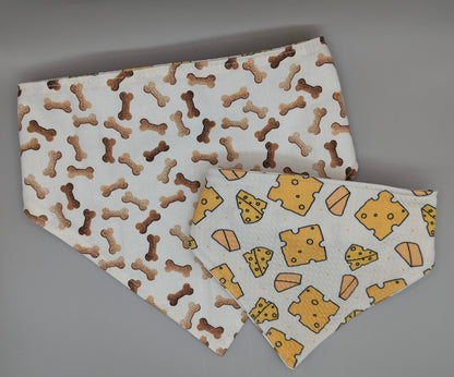 Cheese Scrunchie Bandana-reversible