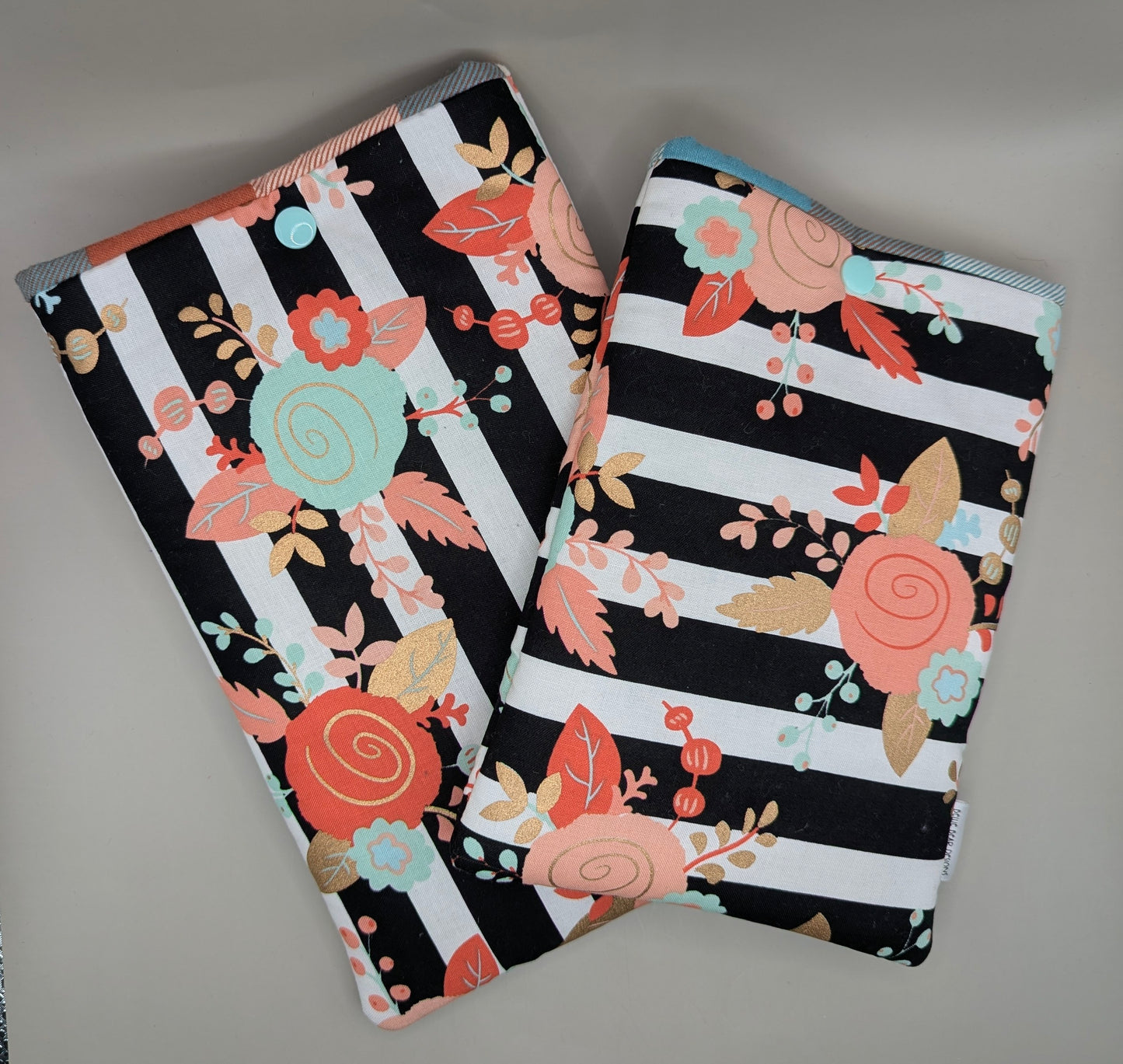 Floral Stripes reader sleeve