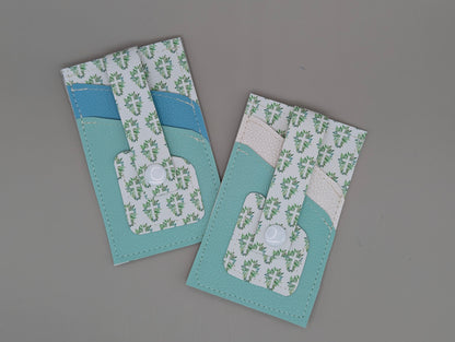 Card wallet /w coin pocket- Floral Cross