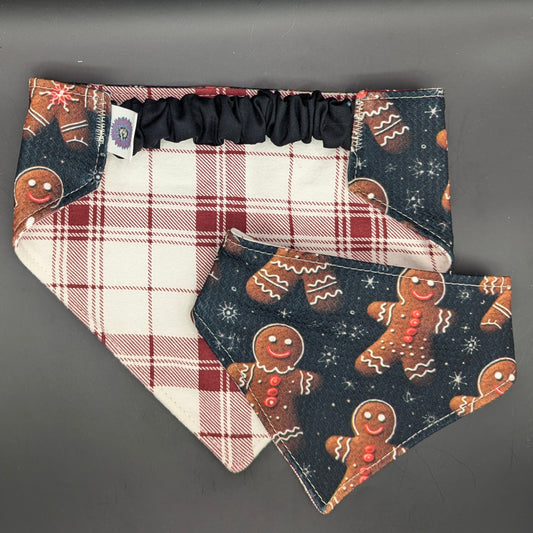 Gingerbread Dark with Plaid - Reversible