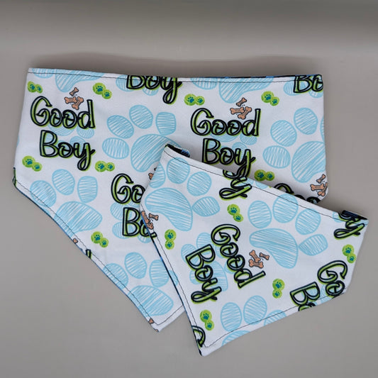 Reversible Scrunchie Bandana- Good Boy