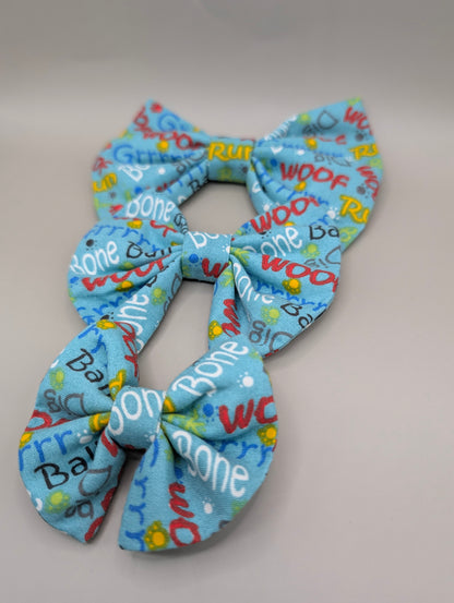 Bellie Bear Bows - Dog Sayings (will not restock)