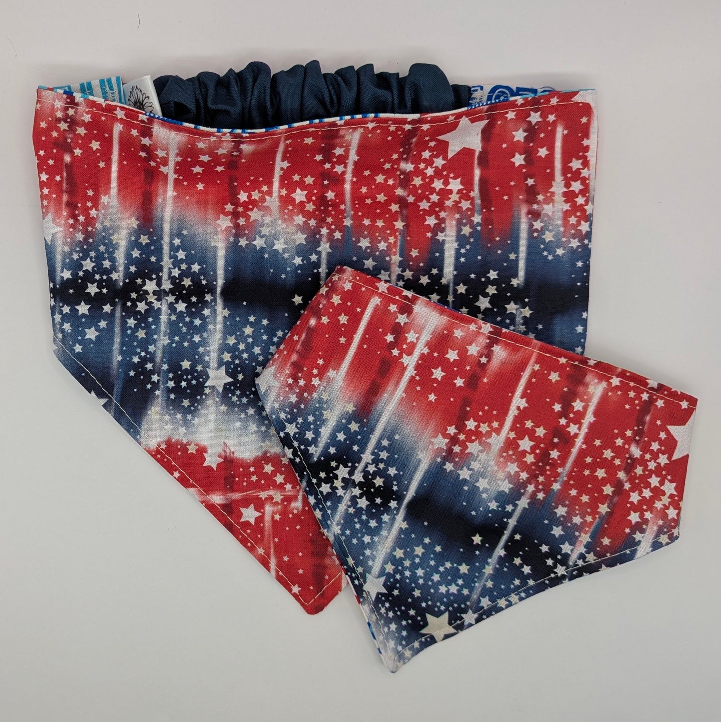 RWB Marble Scrunchie Bandana-reversible