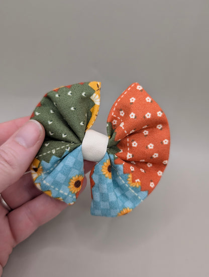 Bellie Bear Bows -Sunflower Plaid