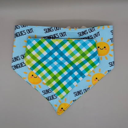 Reversible Scrunchie Bandana- Tongues Out