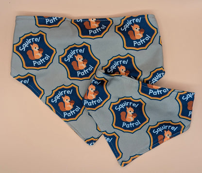 Squirrel Patrol Scrunchie Bandana-reversible