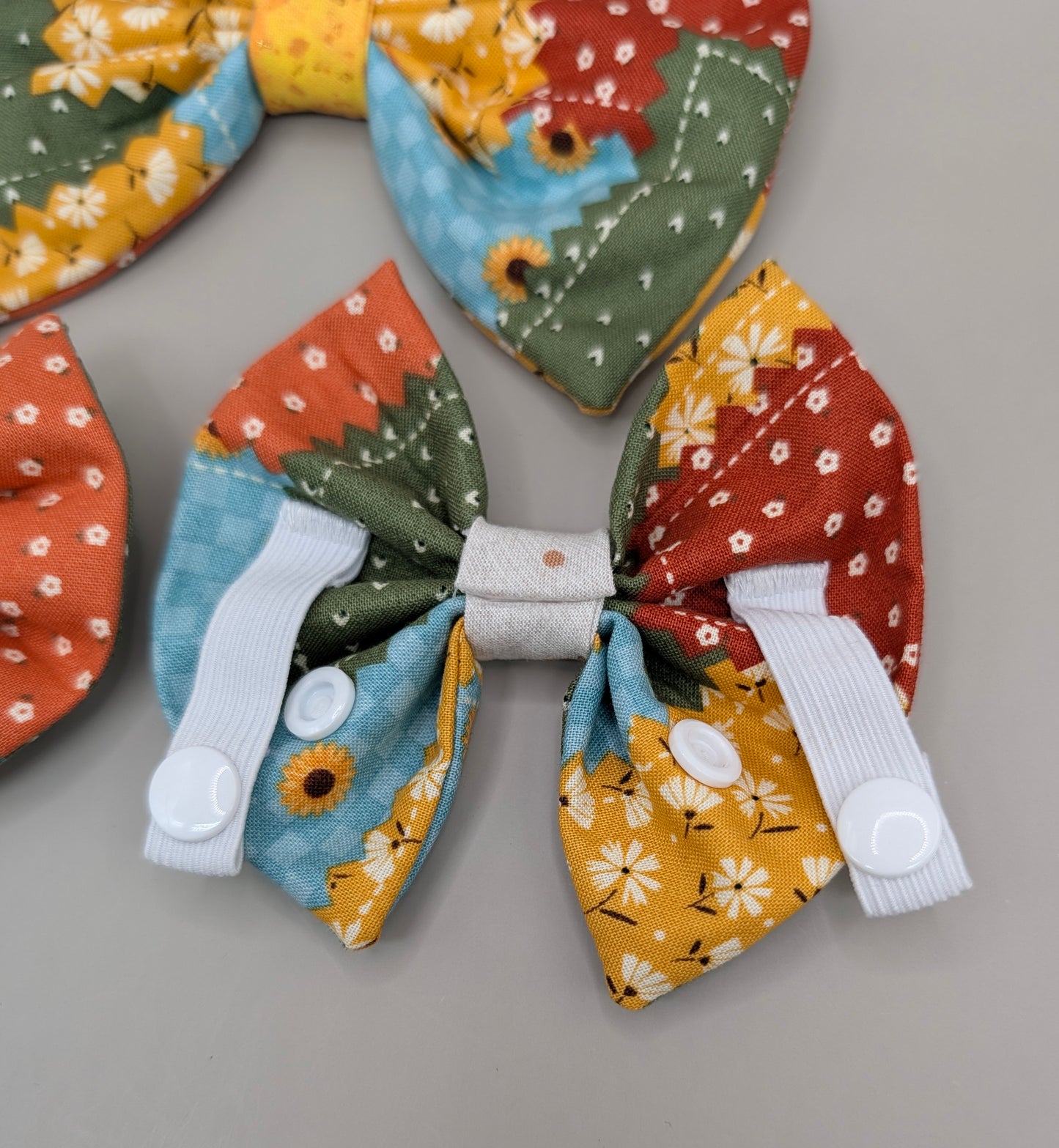 Bellie Bear Bows -Sunflower Plaid