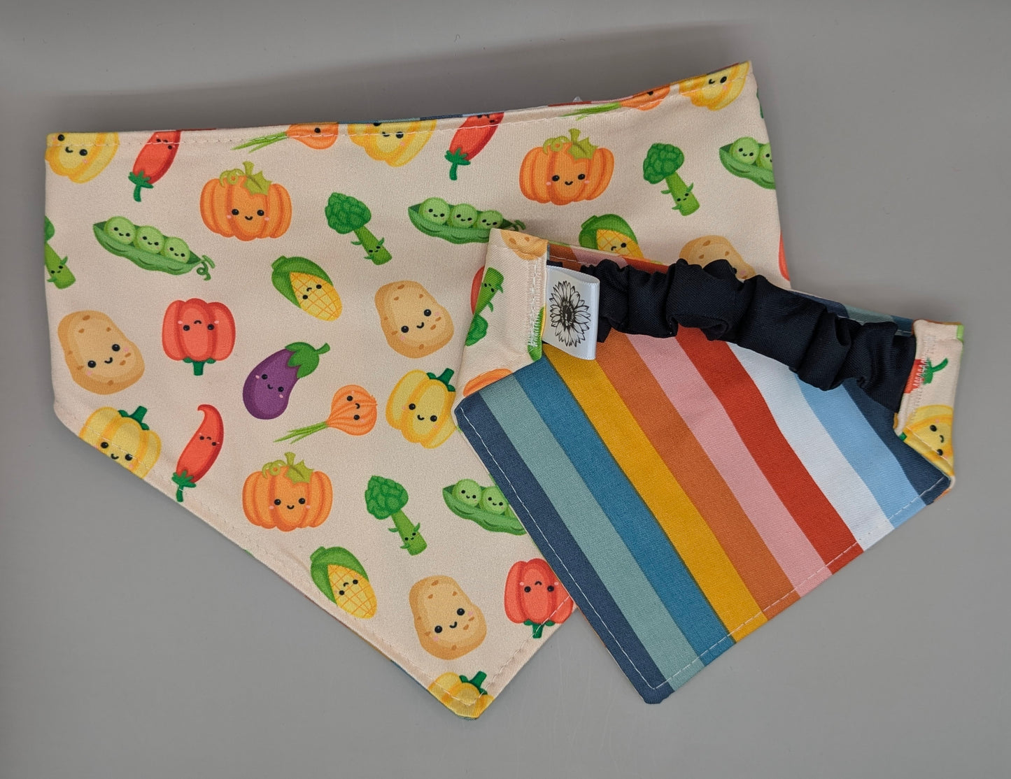 Farmers Market Scrunchie Bandana-reversible