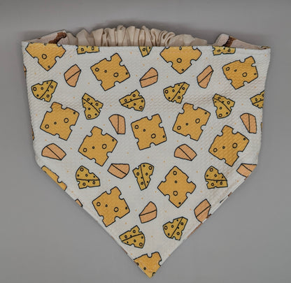 Cheese Scrunchie Bandana-reversible