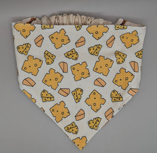 Cheese Scrunchie Bandana-reversible