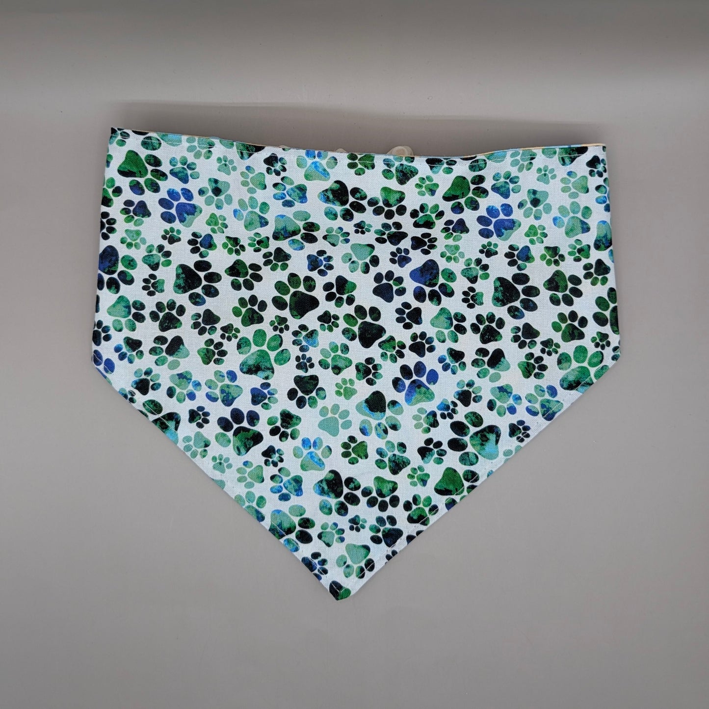 Blue Barkday Scrunchie Bandana-Reversible