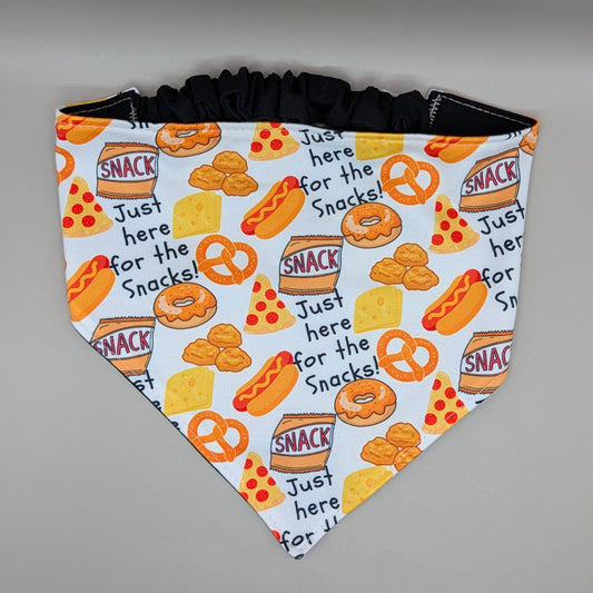Scrunchie Bandanas (single side)- Here For The Snacks