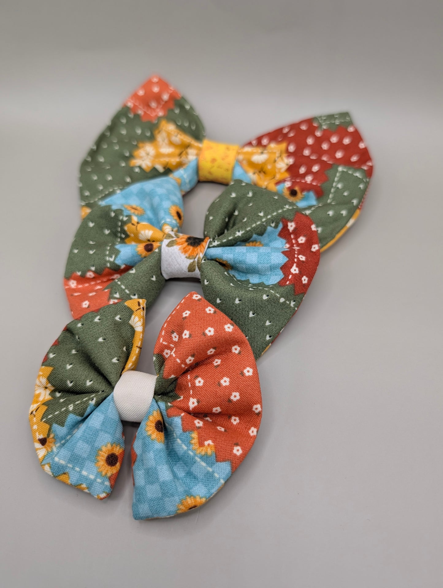 Bellie Bear Bows -Sunflower Plaid