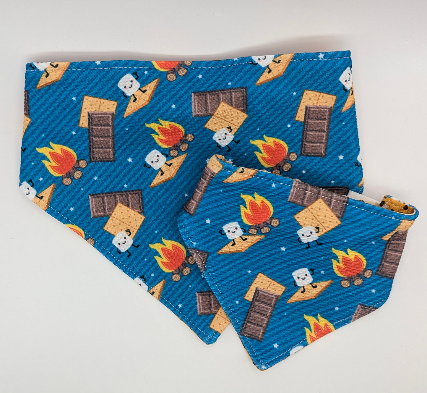 S'mores and Cookies Scrunchie Bandana-reversible
