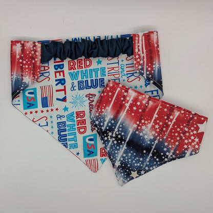RWB Marble Scrunchie Bandana-reversible