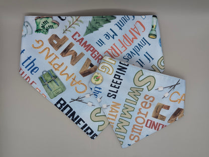 Camping Plaid Scrunchie Bandana-reversible