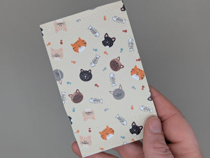 Card wallet /w coin pocket-Kitty Faces