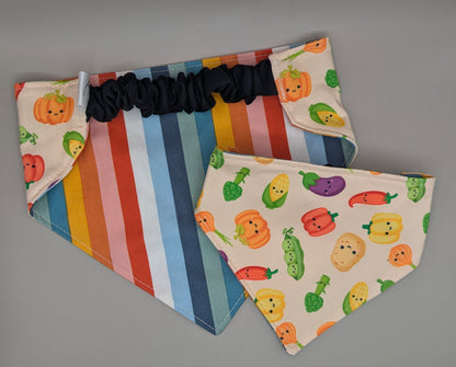 Farmers Market Scrunchie Bandana-reversible