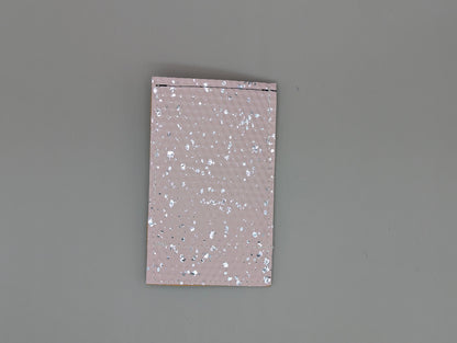 Card wallet /w coin pocket- silver splatter