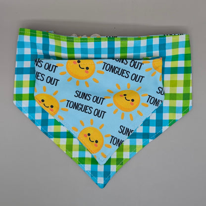 Reversible Scrunchie Bandana- Tongues Out