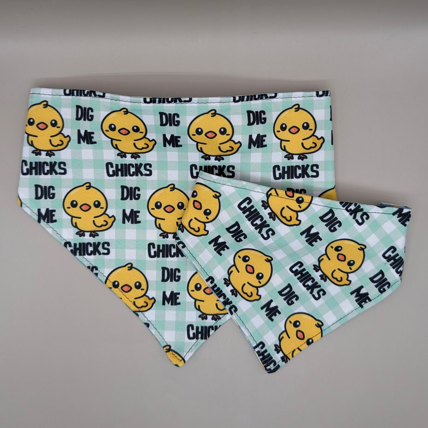 Reversible Scrunchie Bandana- Chicks Dig Me