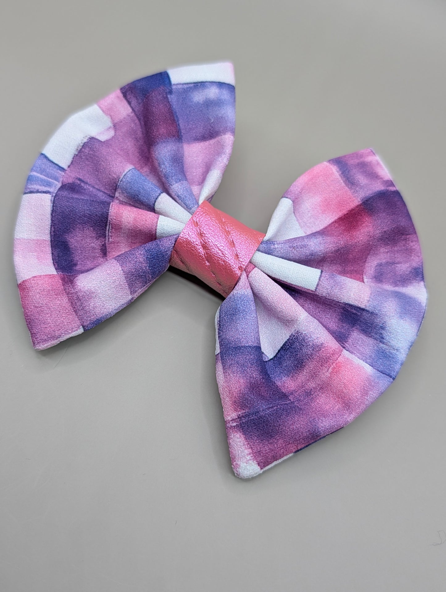 Bellie Bear Bows - Purple Plaid
