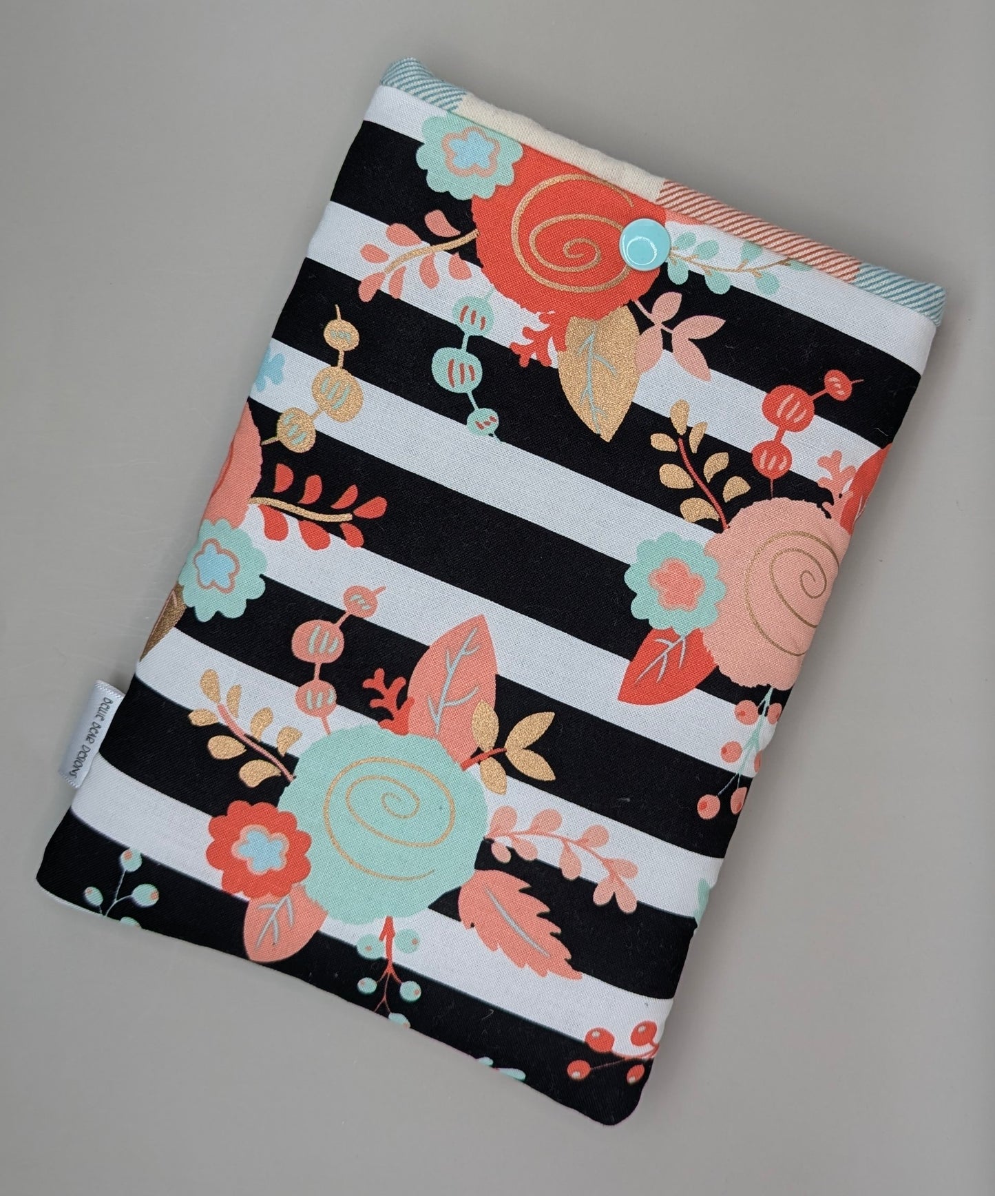 Floral Stripes reader sleeve