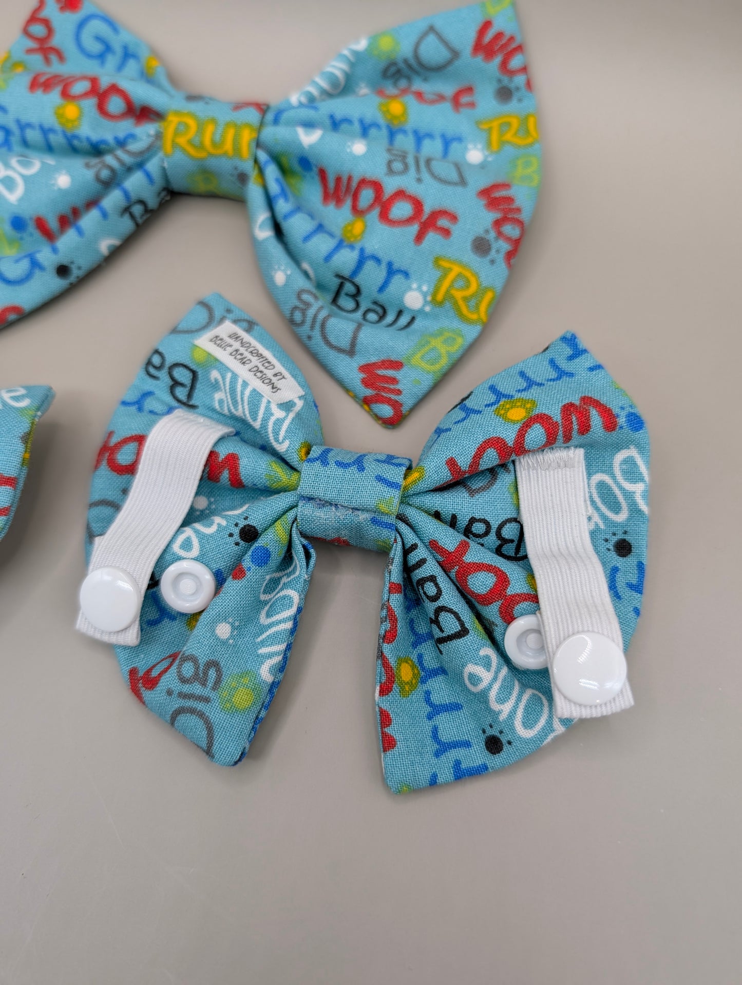 Bellie Bear Bows - Dog Sayings (will not restock)