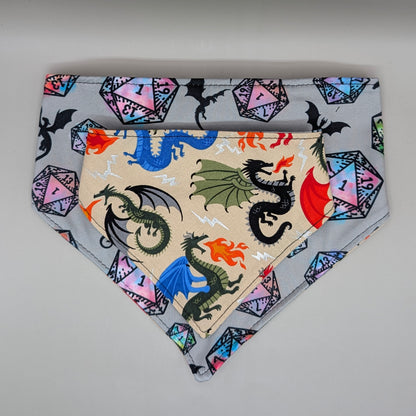 Reversible Scrunchie Bandana- Dice Game