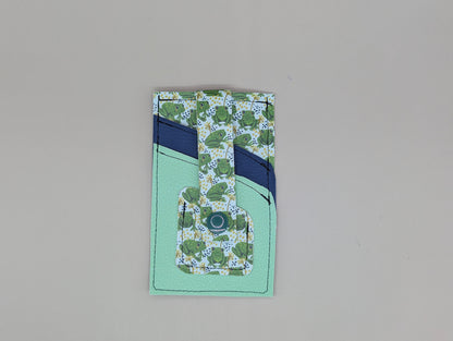 Card wallet /w coin pocket- Frogs