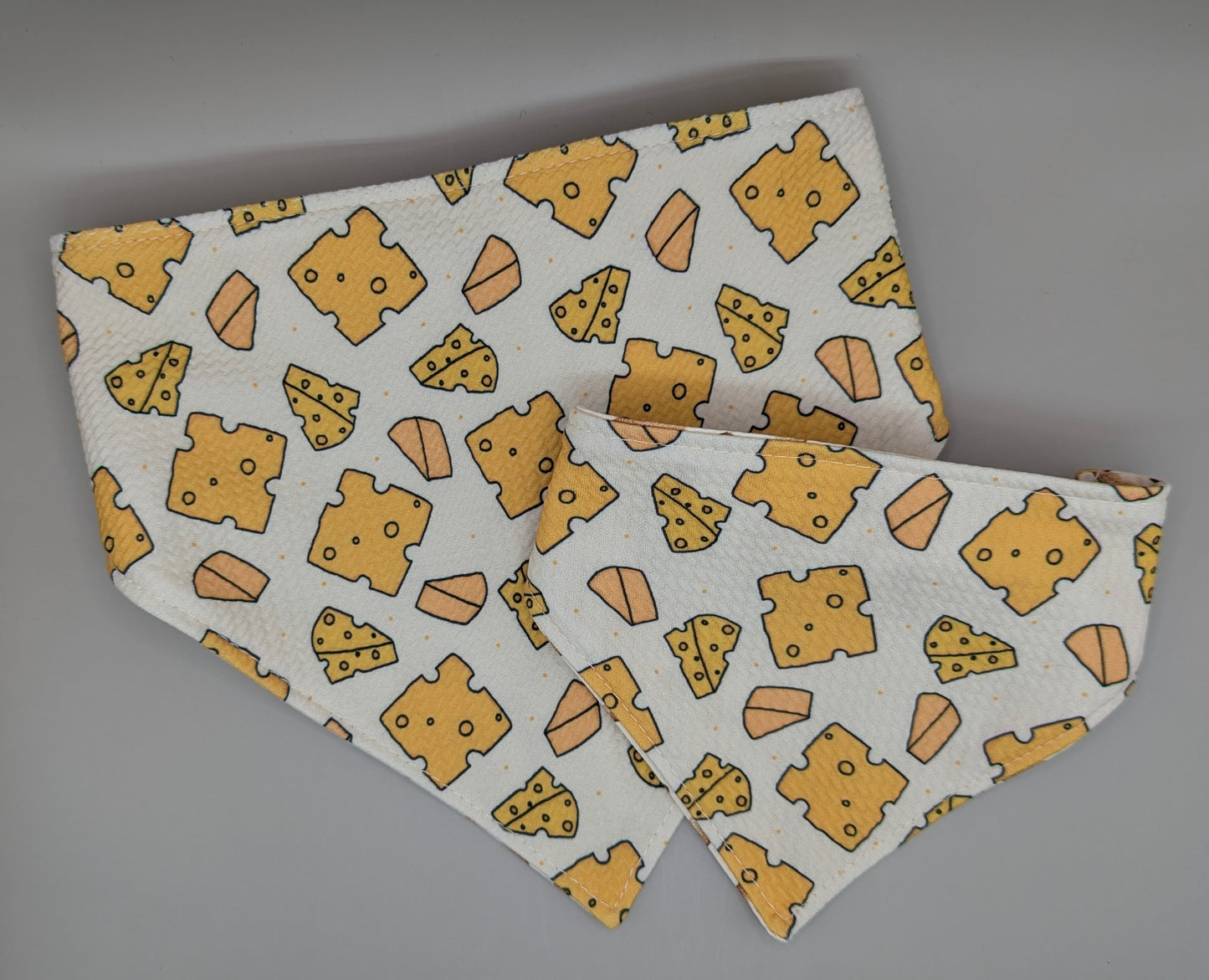 Cheese Scrunchie Bandana-reversible
