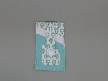 Card wallet /w coin pocket- Floral Cross