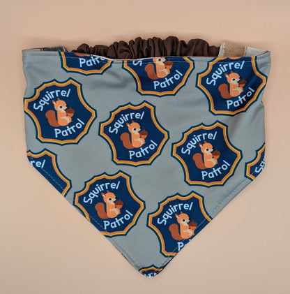 Squirrel Patrol Scrunchie Bandana-reversible