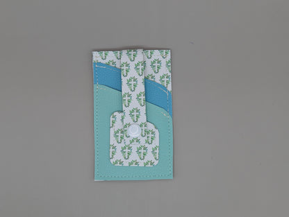 Card wallet /w coin pocket- Floral Cross