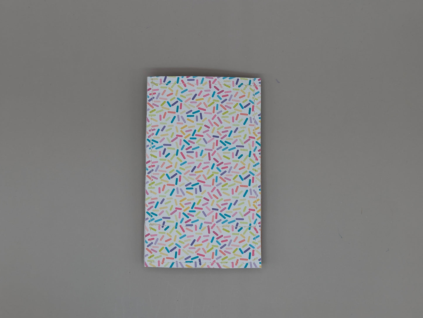 Card wallet /w coin pocket- Pink sprinkle cone
