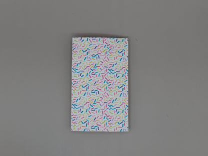Card wallet /w coin pocket- Pink sprinkle cone