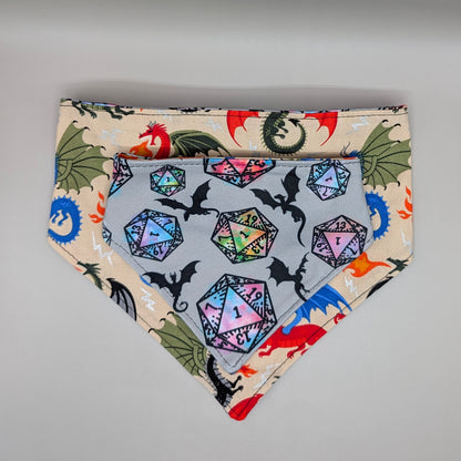 Reversible Scrunchie Bandana- Dice Game