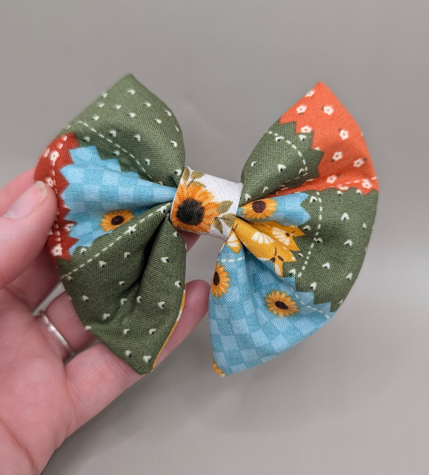 Bellie Bear Bows -Sunflower Plaid