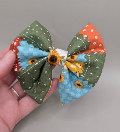 Bellie Bear Bows -Sunflower Plaid
