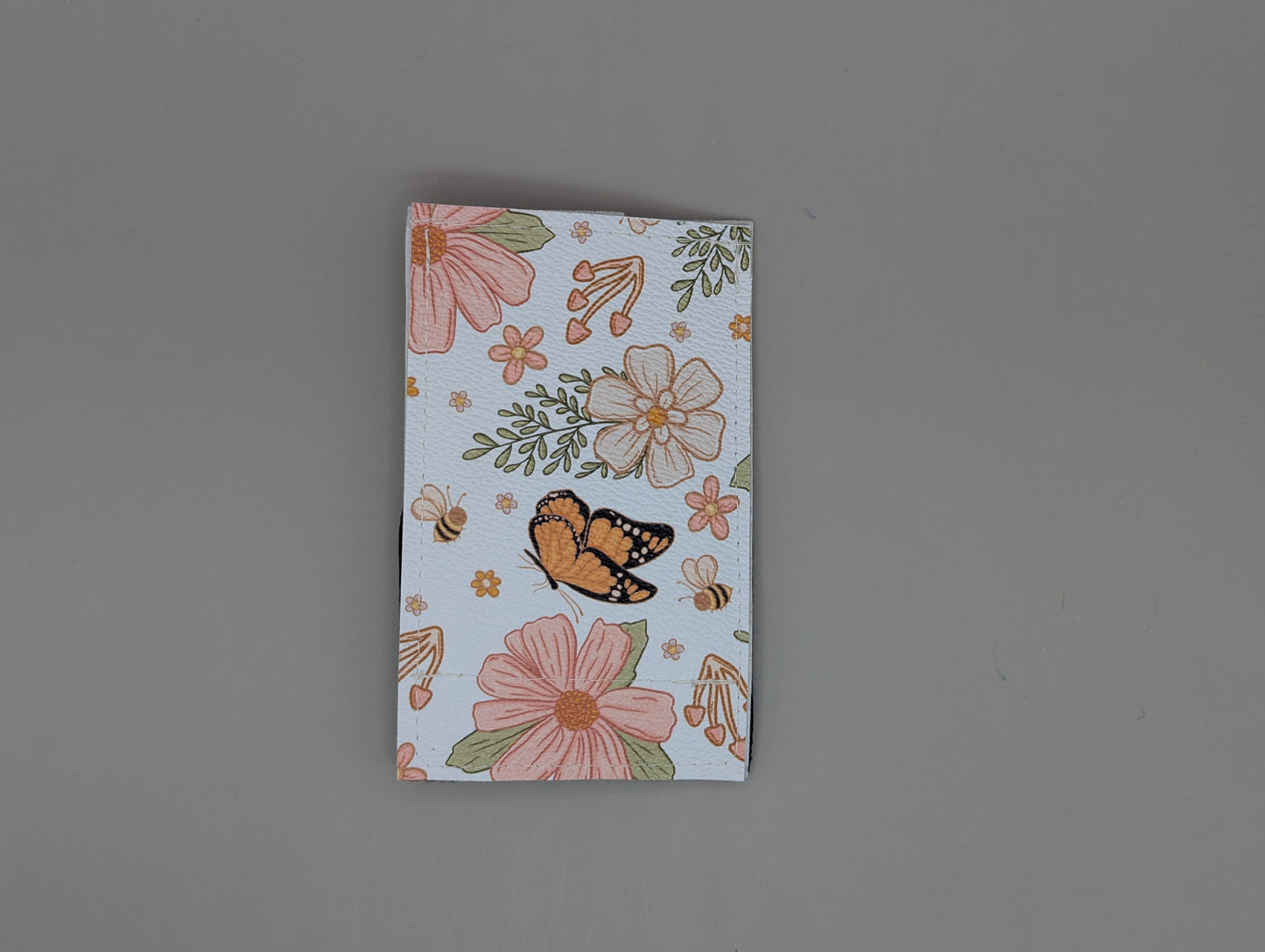Card wallet /w coin pocket- Floral Butterfly