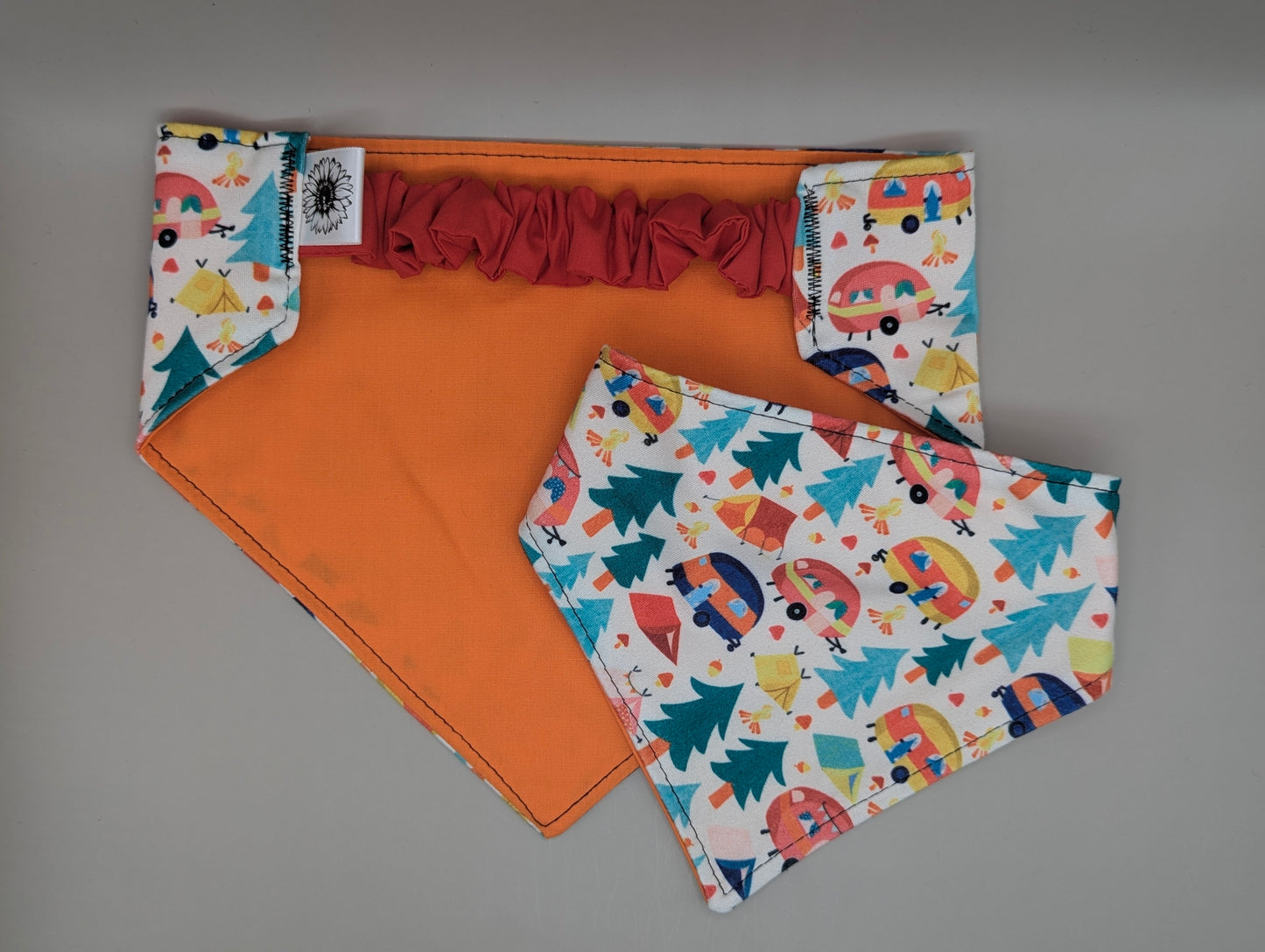 Happy Camper Scrunchie Pet Bandana