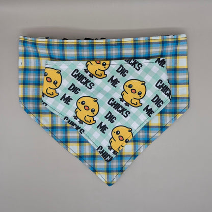 Reversible Scrunchie Bandana- Chicks Dig Me